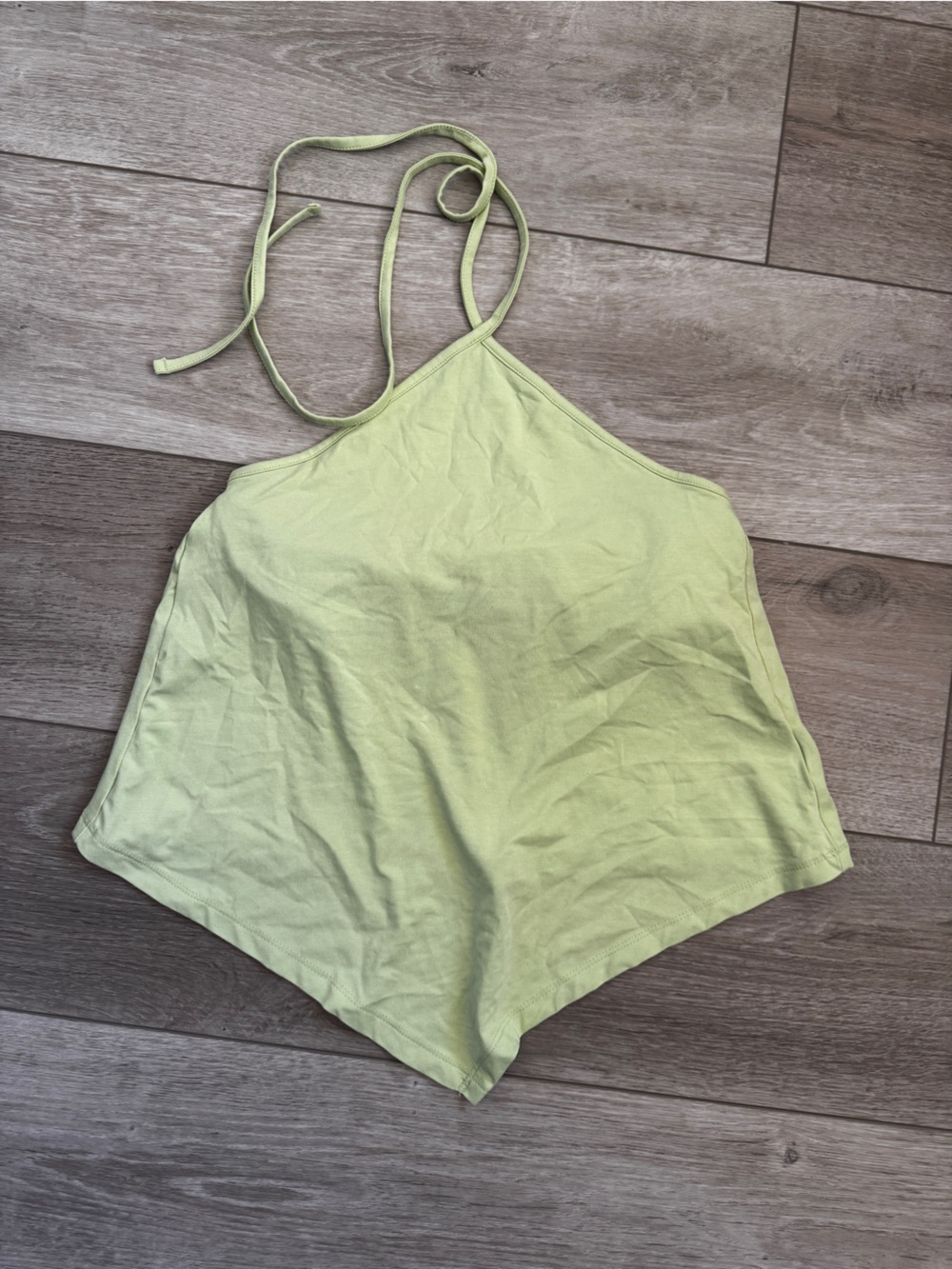 Old Navy Light Green Halter Crop Top